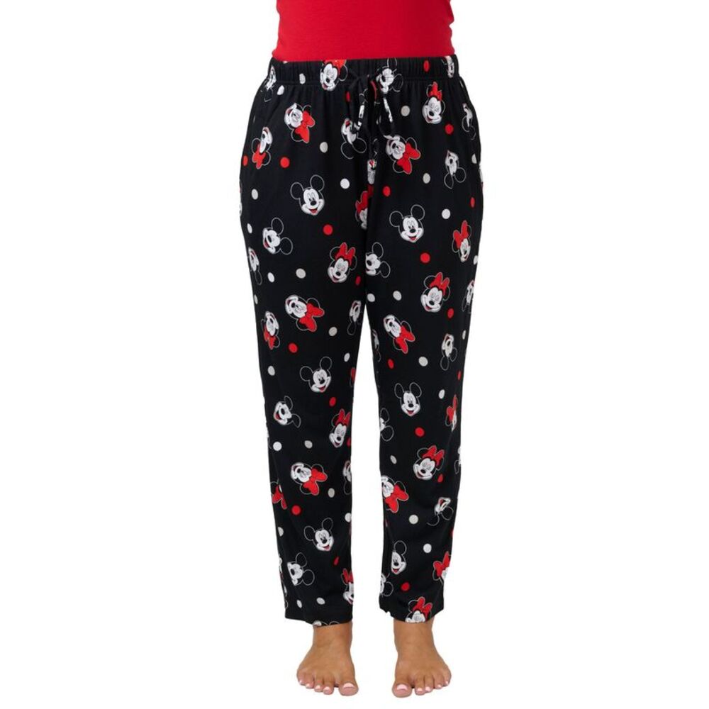 Women's Disney Minnie Mouse Pajama Pants Sleep Loungewear Bottoms 100% Cotton